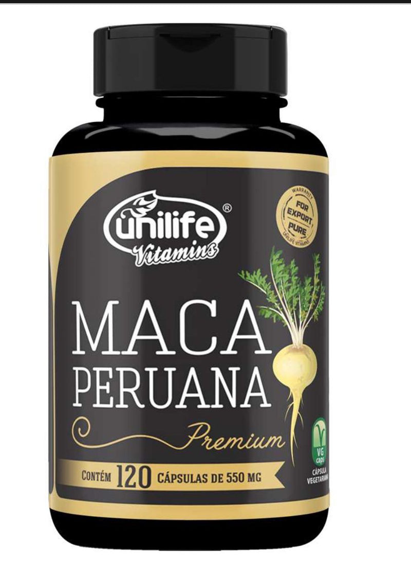 Maca Peruana Premium Unilife Original 120cps